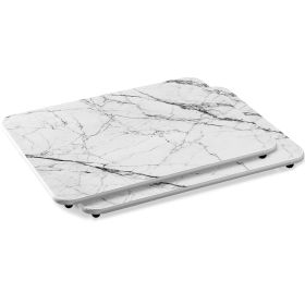 2 Pack 11.81x15.75in Stone Dish Drying Mat Silicone Diatomaceous Earth Shower Mat Marble Dish Drying Pad Fast Drying In 30S 1832℉Heat Resistant Non-sl (Option: 2PcDishDryingMat White)