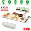 Silicone Food Warming Mat With 9 Temperature Levels 6Hrs Timer Child Lock Auto Shut Off Roll-Up Electric Warming Tray For Party Buffet Gathering Daily